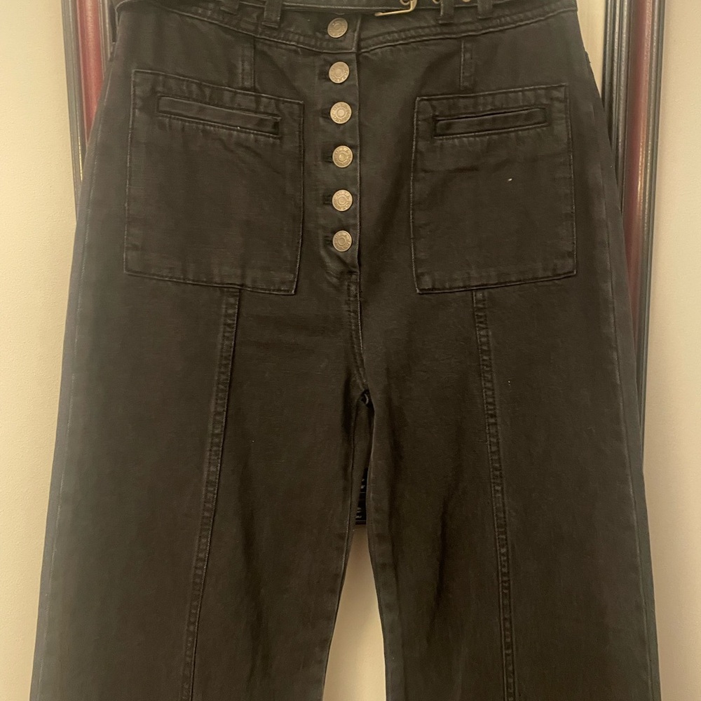 Ulla Johnson Charcoal Flare Jeans